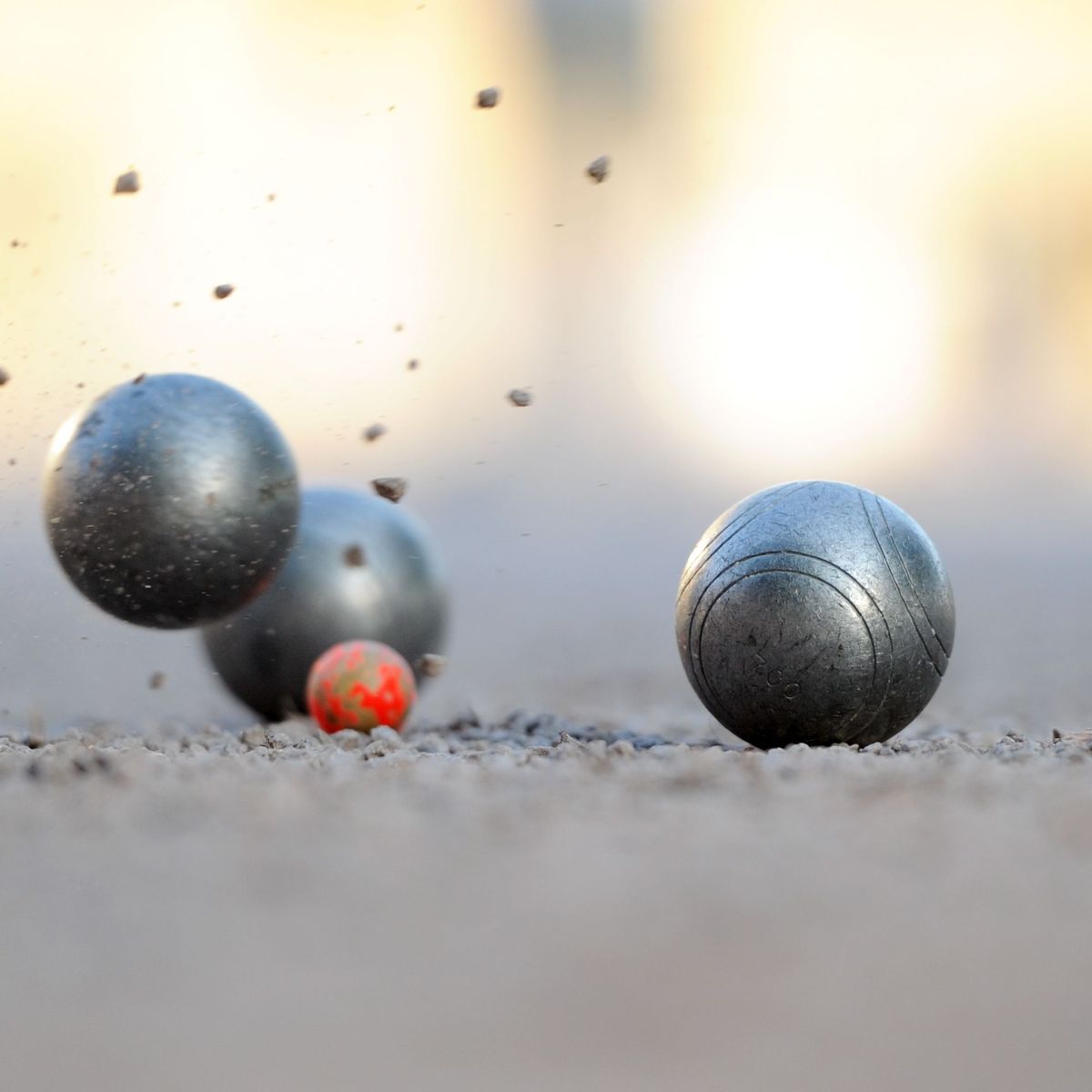 Boule-Kugeln in Aktion